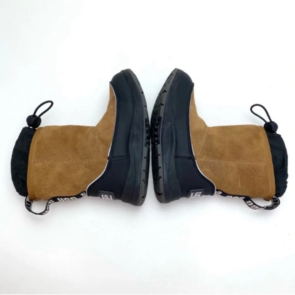 Ugg Kids K Kirby WP Suede Winter Snow Boot in Camel Tan Brown Size 10 Toddler
